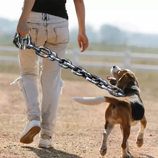 FidoZen Funny Dog Leash – Guinzaglio Catena Simulata per Cani | Leggero e Sicuro