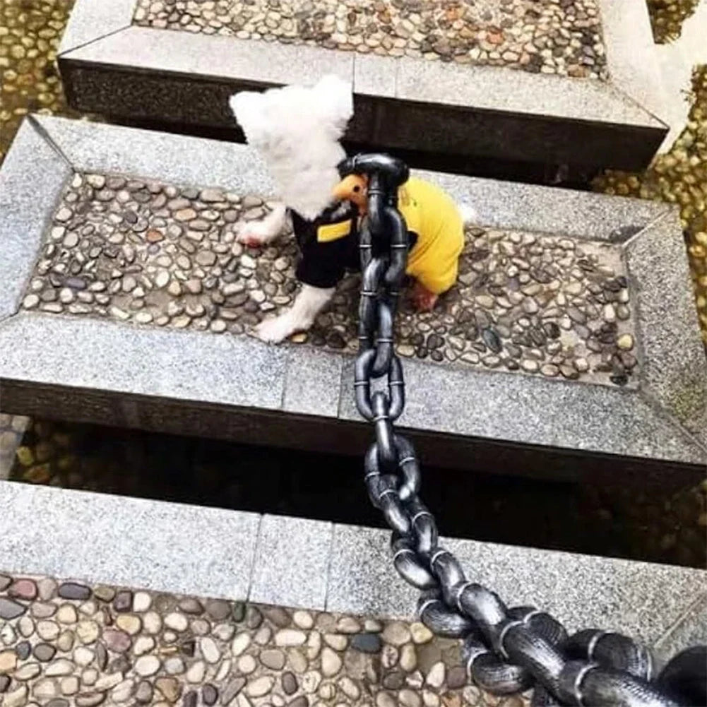 FidoZen Funny Dog Leash – Guinzaglio Catena Simulata per Cani | Leggero e Sicuro