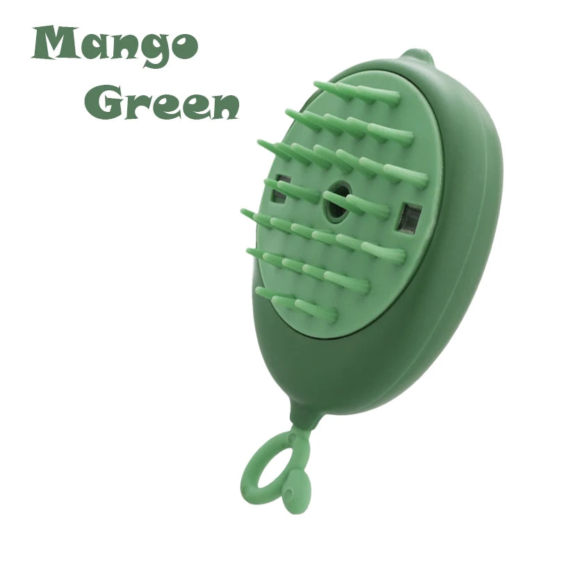 Dettaglio della setola verde della spazzola a vapore FidoZen in versione Mango Verde