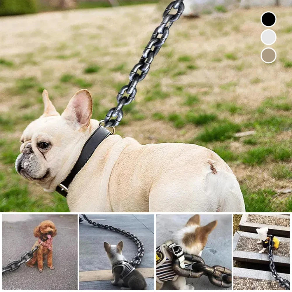 FidoZen Funny Dog Leash – Guinzaglio Catena Simulata per Cani | Leggero e Sicuro